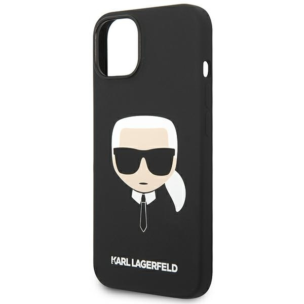 Etui KARL LAGERFELD Apple iPhone 14 Plus Silicone Karl`s Head Czarny Hardcase